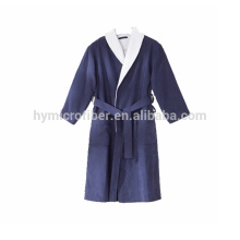 High quality turkish cotton and terry heated bathrobe with band